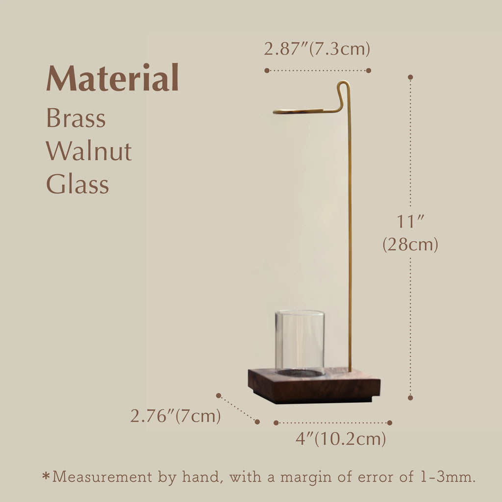 Diagram of the suspension holder with dimensions: 28cm total height.