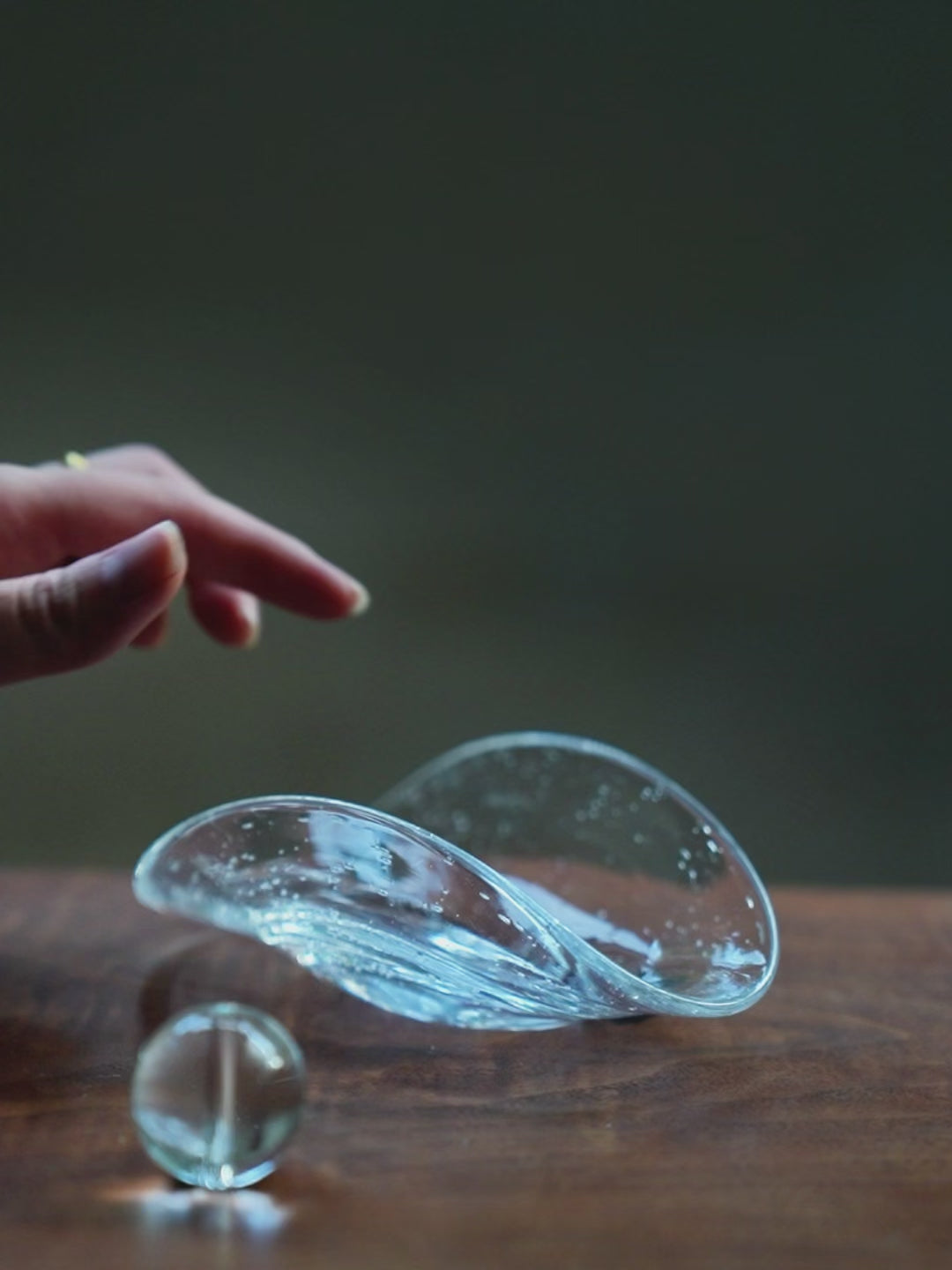 Bubble Glass Incense Holder - Handmade Palo Santo & Ash Catcher
