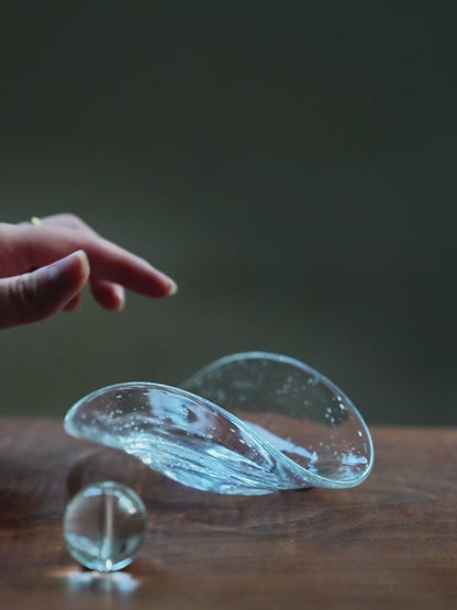 Bubble Glass Incense Holder - Handmade Palo Santo & Ash Catcher