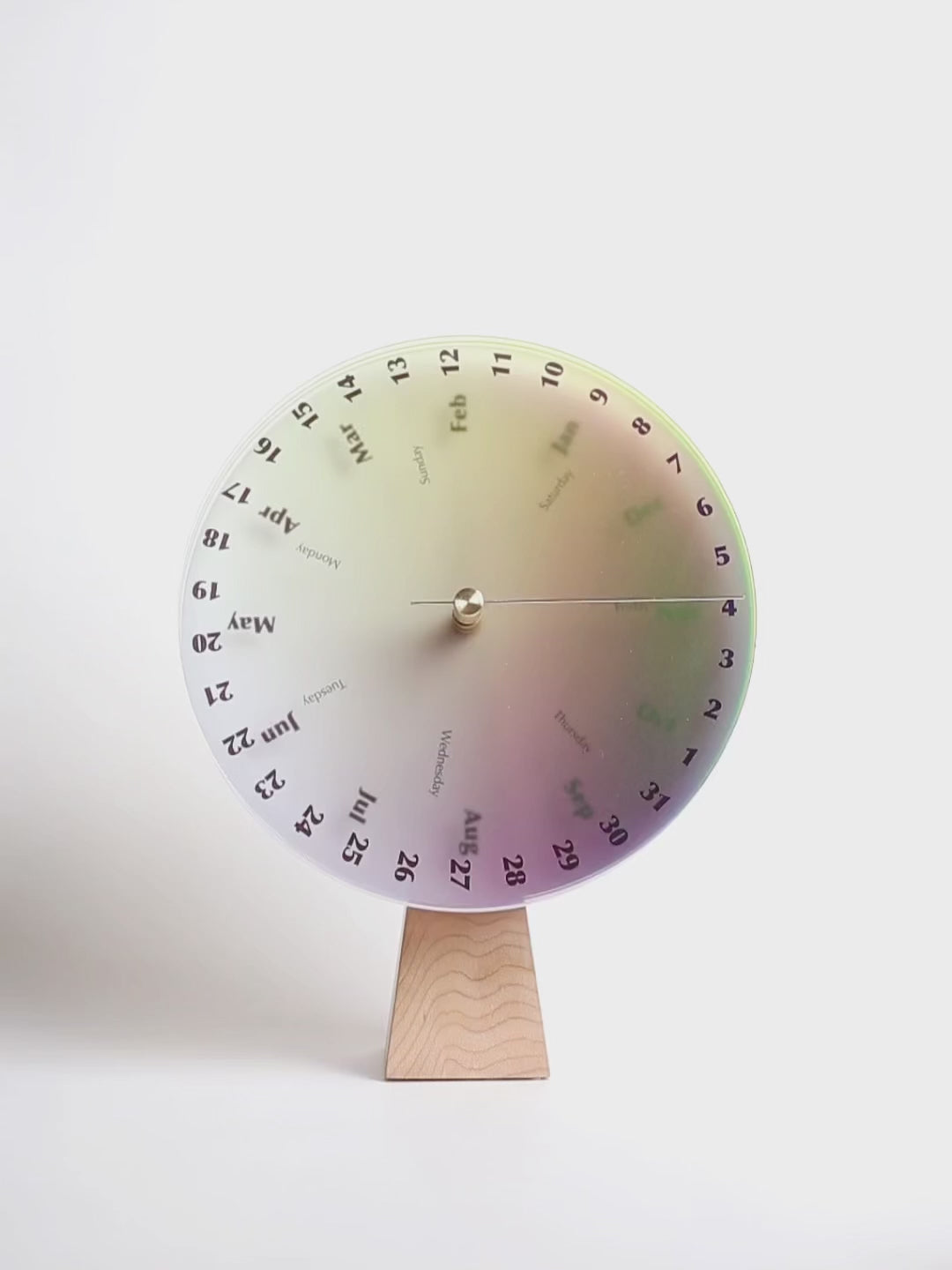 Chromatic Perpetual Calendar - Interactive Color Desk Decor